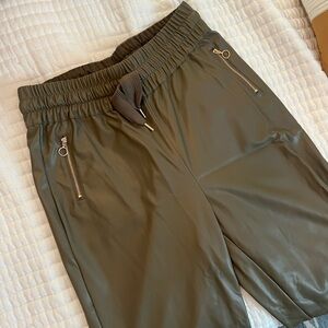 Generation Love Dark Olive Women’s Leather Pants